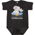 thumbnail image 3 of Inktastic My Babysitter Loves Me to the Moon and Back Elephant Family Boys or Girls Baby Bodysuit, 3 of 5