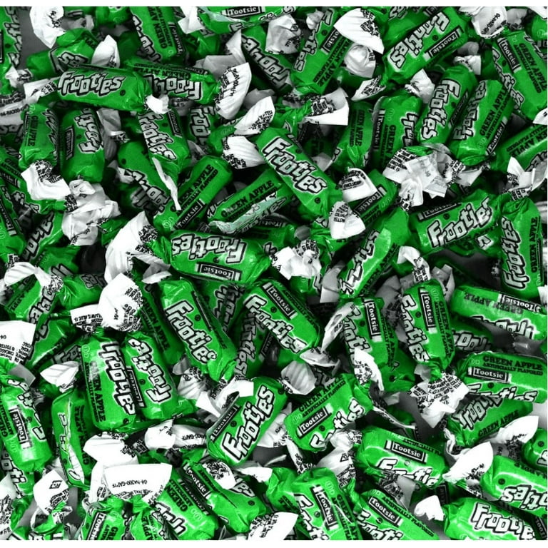Tootsie Rolls Frooties Green Apple Candy, 360 Count, Chewy Treats