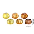 thumbnail image 3 of Beautynvta 6 Pcs Mini Pumpkin Hanging Ornaments, Multiple Types Fall Pumpkin Balls, Pumpkin Pendants for Small Tree Fall Thanksgiving Decor, 3 of 9