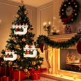 thumbnail image 2 of Adorno de Navidad, 2020, familia de supervivientes de cuarentena, kit personalizado de decoración navideña, regalo creativo de la familia, creativo y duradero, colgado de Navidad Feliz Sencillez, 2 of 5