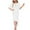 White, variant on Fanxing Wedding Guess Dress for Women 3/4 Sleeve Mermaid Dress Elegant Lace Patchwork Bodycon Dress Fishtail Skirt XS,S,M,L