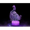 thumbnail image 4 of Princess Night Light para 16 colores cambiantes Regalo de cumpleaños para niños-- Sincero  Electrónica, 4 of 5