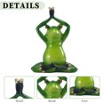 thumbnail image 2 of Resina Jardín Rana Estatua Artesanía Yoga Ranas Animal Estatuilla Ornamento (E) Sywqhk Libre de BPA, 2 of 7