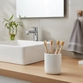 thumbnail image 6 of Evideco French Home Goods Solid Print Oval Tumbler Toothbrush Holders, 6 of 9