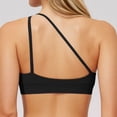 thumbnail image 4 of CUSTG Women Camis Sleeveless Solid Color One Shoulder Back Yoga Bra For Outdoor Sports Running And Fitness Tank Tops Trendy Female Summer Shirts, 4 of 6