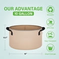 thumbnail image 3 of iPower 5-Pack 7 Gallon Plant Grow Bags Thickened Fabric Pots -Tan, 3 of 7