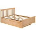 thumbnail image 4 of BEDSMART Solid Wood Full Size Bed With Trundle | Natural, 4 of 7