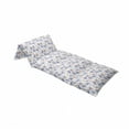 thumbnail image 4 of Ocean Floor Pillow Lounger Cover, Marine Life Themed Abstract Seashells Scallops with Bohemic Prints, Nap Mat Printed Fabric Case for 5 Pillows, 88" x 27", Navy Blue Marigold, by Ambesonne, 4 of 5