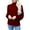 Wine, variant on HAiming Sweatshirts for Women Puff Long Sleeve Turtleneck Pullover Tops 2025 Fall Plus Size Loose Casual Clothes