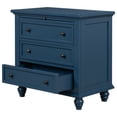 thumbnail image 5 of Hassch Modern Storage Dresser 3 Drawers with Pull-out Tray for Bedroom Living Room, Blue, 5 of 10
