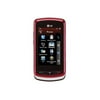 LG Xenon GR500 - 3G feature phone - microSD slot - LCD display - 240 x 400 pixels - rear camera 2 MP - AT&T - red
