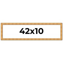 42x10 Frame Gold Rustic Solid Wood Picture Frame | 1.25 Inch Wide Moulding | Rustique Gold