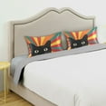 thumbnail image 3 of Yayeee Pillowcase Standard Size Set of 2 Satin Wrinkle Resistant Pillow Case, Black Cat, 3 of 7