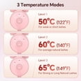 thumbnail image 3 of Rizador de Pestañas Eléctrico con 3 Modelos de Calentamiento, Moldeador Permanente de Pestañas Portátil y Clip Térmico para Pestañas, Rosa, 3 of 5