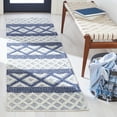 thumbnail image 2 of SAFAVIEH Vermont Chelsea Striped Runner, 2'3" x 8', Ivory/Blue, 2 of 8