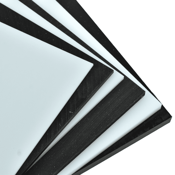 BuyPlastic Virgin Natural UHMW Polyethylene Plastic Sheet 1/8" x 6" x 6", Ultra High Molecular Weight Polyethylene Board
