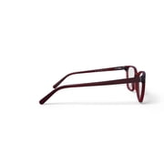 Bio Eyes Women's Apple Cat Eye Prescription Eyeglasses with Case, Red
