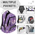 thumbnail image 6 of Aplkyhs Purple Axolotl Backpack for Teens 12-18 Stylish 17 Inch School Bag Durable Lightweight Water Resistant Backpack for High School, 6 of 7