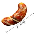 thumbnail image 3 of BallsFHK 20cm 3D Simulation Sausage Shape Soft Lumbar Back Cushion Plush Stuffed Toy, 3 of 3