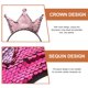 thumbnail image 2 of KAKOWELY 6 diademas brillantes con forma de corona para niñas, con lentejuelas, para fiestas., 2 of 5