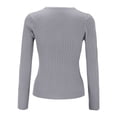 thumbnail image 4 of IMENGL Wool core spun yarn knit sweater, Gray 2XL, Size M-2XL, 4 of 5
