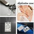 thumbnail image 5 of 8Pcs 2 Styles The Sun Tarot Charm Tarot Card Pendants Good Luck Amulet Magic Amulet Charm for Jewelry Making DIY Craft, 5 of 5