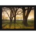 thumbnail image 2 of Christopher Vest 14x11 Black Modern Wood Framed Wall Art Titled - Meadow Dandelions Trees, 2 of 6