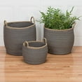thumbnail image 2 of Colonial Mills Prevé Indoor/Outdoor Basket - Taupe & Blue 12"x12"x12", 2 of 3