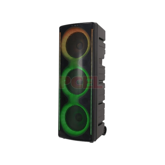 Bafle Portátil Misik MB2330 Bluetooth Triple 10" con Luces LED, TWS, USB, FM y Micrófono