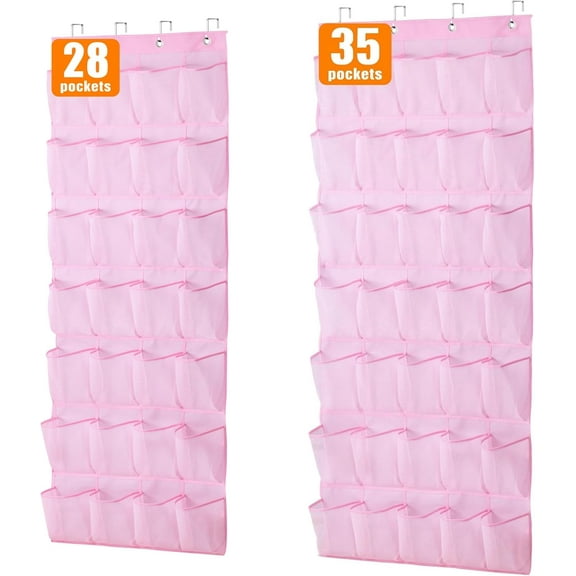 Shoe Organizer Over The Door Shoe Storage Hanging Pink for Baby
