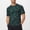 Green, variant on ZHOGXU Male T Shirt Summer Short Sleeved Crew Neck Camouflage Print Workout Sports Breathable Top For Outdoor Activities,Black,L