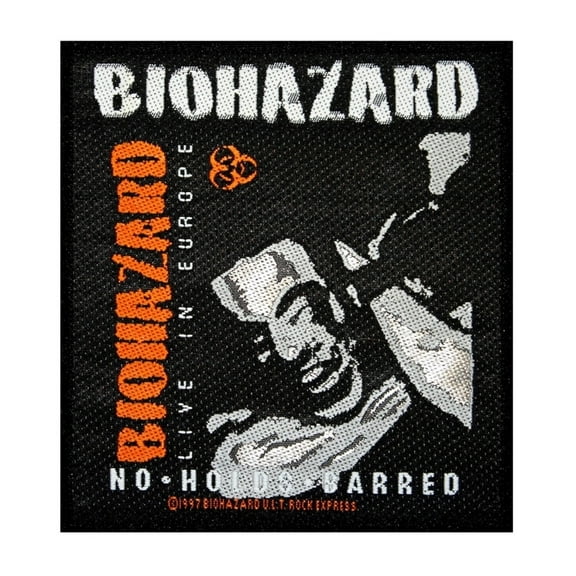 Biohazard No Holds Barred Patch Live Album Art Metal Band Sew On Applique