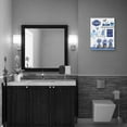 thumbnail image 6 of Farmhouse Bathroom Decor Wall Art Rustic Flower and Butterfly Bathroom Pictures Canvas Print Blue Country Bathroom Wall Decor Soak Relax Unwind Bathroom Wall Art Framed Ready To Hang 12"x16", 6 of 6