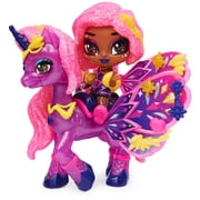 Hatchimals Pixies Riders, Wilder Wings Starlight Pixie and Unicorn Glider with 16 Wing Accessories (Style May Vary)
