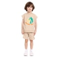 thumbnail image 2 of Wonder Nation Toddler Boys Sleeveless Graphic Tank Top and Matching Shorts Set, Sizes 12M-5T, 2 of 6