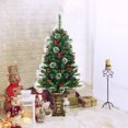 thumbnail image 4 of Topbuy 2 PCS 4FT Neige Floqué Artificiel Arbre d'Entrée PVC Arbre W / Pommes de Pin, 4 of 8