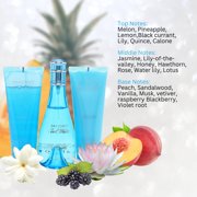 Cool Water by Davidoff for Women 3 Pc Gift Set - 3.4oz EDT Spray, 2.5oz Gentle Shower Breeze, 2.5oz Moisturizing Body Lotion