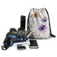 thumbnail image 3 of 13.5 x 16.5 Inch Waterproof Drawstring Backpack with Shoe Compartment – Lightweight Dry Wet Separation Gym Bag for Men Women & Teens, 3 of 5