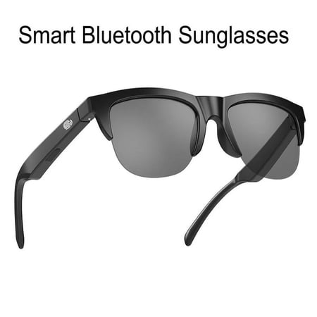 New F06 smart sunglasses bluetooth headphones glasses High definition UV protection Touchbutton truecolor HIFI sound quality TWS Black