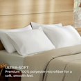 thumbnail image 2 of Pillow Cases Standard Size Set of 4 - White Pillow Cases 4 Pack,Super Soft, 2 of 5