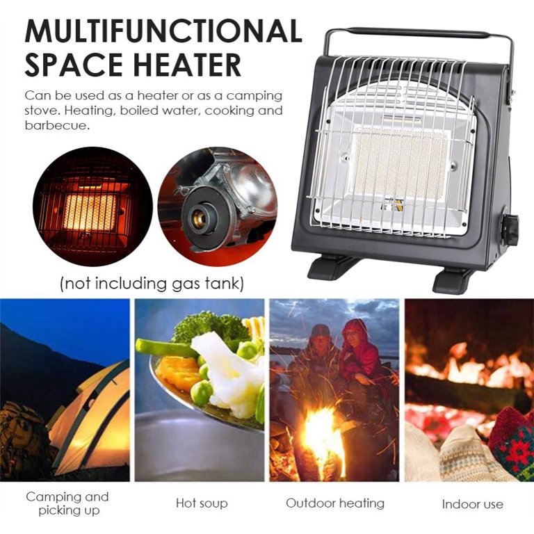 Portable Gas Heater 1.7 KW Power Multifunctional Outdoor Heater Fan for Car  Camping Garden - Walmart.com