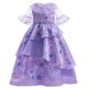 thumbnail image 1 of Vestido de princesa Mirabel de Disney para niñas, traje de Encanto para Cosplay, Carnaval, fiesta de cumpleaños, disfraz de Encanto para niños y bolsa, 1 of 4
