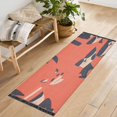 thumbnail image 5 of Stylized Animals Pattern 72x23.5" Bedroom Runner Rug, Durable and Non-Slip for Hallways and Living Rooms, 5 of 8