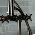 thumbnail image 2 of Kingston Brass AE8405DX Aqua Vintage Concord Deck Mount Clawfoot Tub Faucet, Oil Rubbed Bronze, 2 of 7