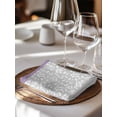 thumbnail image 6 of Purple Grey Cloth Napkins Set of 8 Reusable Dinner Napkins, Chic Garden Floral Stripe Aesthetic Flower Cocktail Napkin Washable Table Napkins for Wedding/Holiday Party/Baby Shower 20"x20", 6 of 7