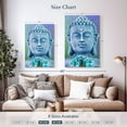 thumbnail image 4 of Elephant Stock Turquoise Buddha Wall Art - Vertical Canvas Wall Art - Living Room Wall Decor - Religion And Spirituality Canvas - Blue And Turquoise Decor - 24" x 36", 4 of 8