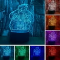 thumbnail image 2 of Naruto Kakashi Uchiha Sasuke 3D Illusion Night Light Lamp Smart Touch, RGB Effect USB Cable Powered Creative 3D Japanese Anime Lamp, 2 of 6