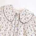 thumbnail image 4 of Toddler Baby Girl Floral Dress Long Sleeve Lace Lapel Casual Outfit Dresses 18M-6T, 4 of 6