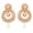 Pearl Gold, variant on by Touchstone Indian Bollywood Rich Beautiful Studded Look White Rhinestone Red Drop Chaand Moon Designer Jewelry Earrings In Antique Gold Tone For Women.