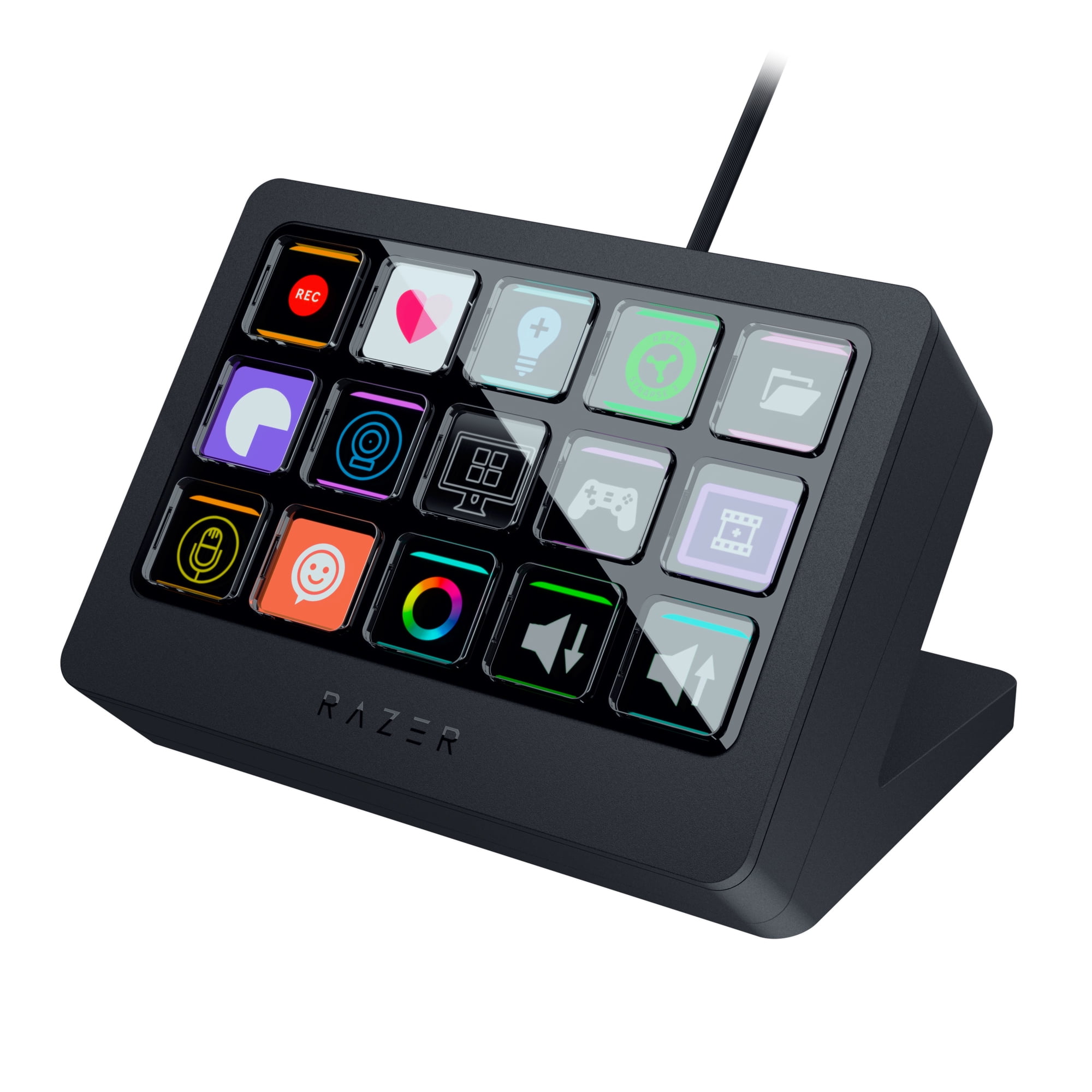 Razer Stream Controller X - All-in-One Keypad for Streaming and Content Creation, 15 Buttons, Black